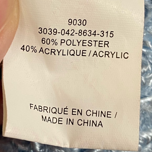 EUC Laura Size XL Women’s Baby Blue Cowl Neck Sweater - Picture 8 of 9